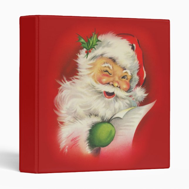 Vintage Santa Claus Christmas Binder (Front/Spine)