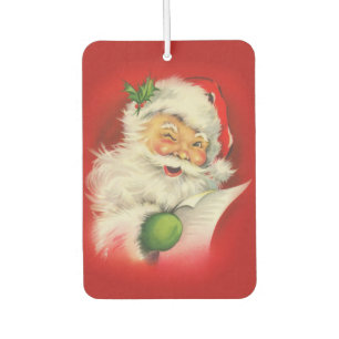 Vintage Santa Claus Christmas Car Air Freshener