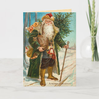 Vintage Santa Claus Christmas Card
