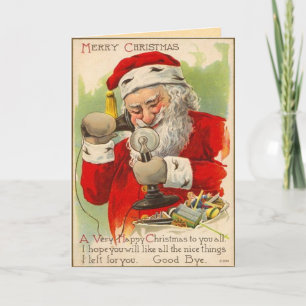 Vintage Santa Claus Christmas Card