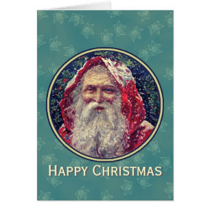 Vintage Santa Claus Christmas Card