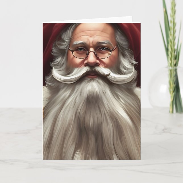 Vintage Santa Claus Christmas Card (Front)