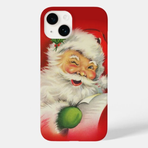 Vintage Santa Claus Christmas Case_Mate iPhone 14 Case