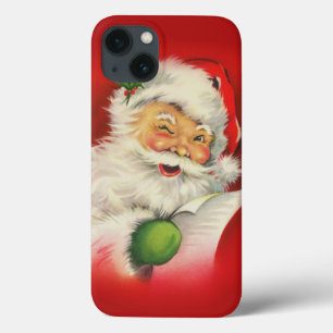 Vintage Santa Claus Christmas iPhone 13 Case