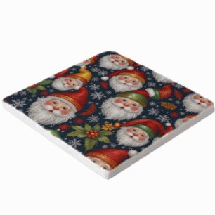 Vintage Santa Claus Christmas Collection Trivet