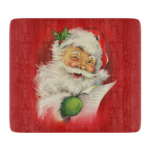 Vintage Santa Claus Christmas Cutting Board