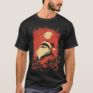 Vintage Santa Claus Christmas Design   Retro Holid T-Shirt