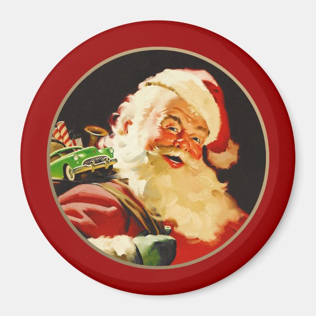 Vintage Santa Claus Christmas Gift  Magnet (Front)