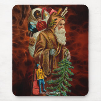 Vintage Santa Claus & Christmas Gifts Mousepad