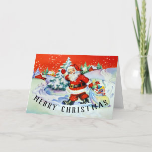 Vintage Santa Claus Christmas Greeting Card