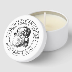 Vintage Santa Claus Christmas Holiday Mini Candle Favors