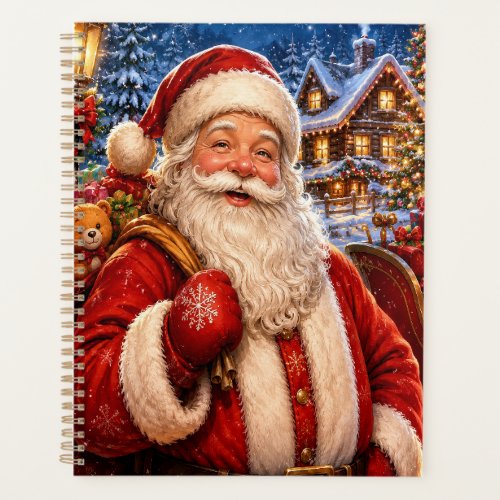 Vintage Santa Claus Christmas Holiday Planner