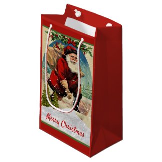 Vintage Santa Claus Christmas Holiday Red 