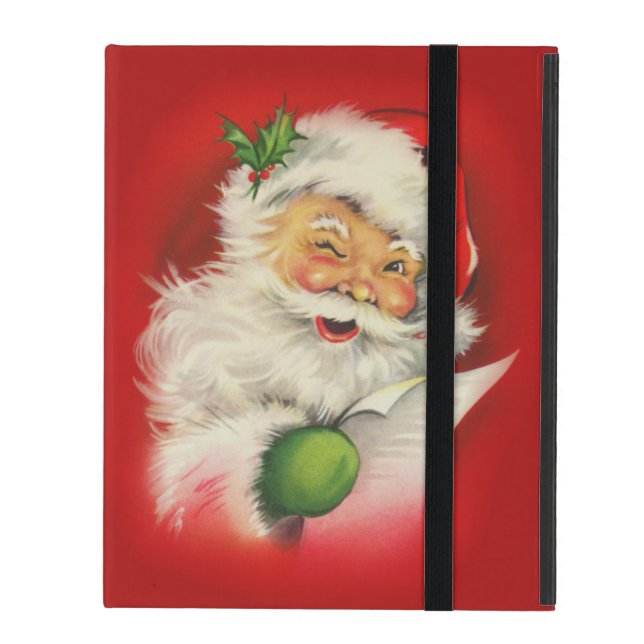 Vintage Santa Claus Christmas iPad Case (Front Closed)