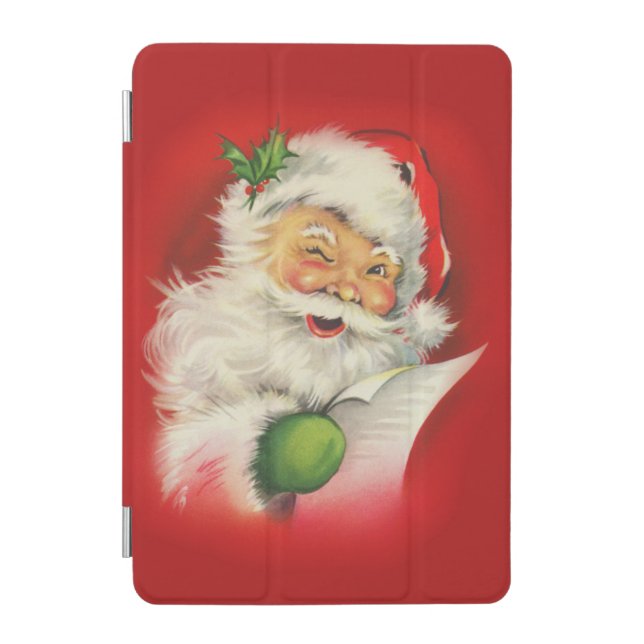 Vintage Santa Claus Christmas iPad Mini Cover (Front)