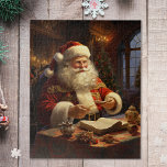 Vintage Santa Claus Christmas Jigsaw Puzzle<br><div class="desc">Celebrate the magic of Christmas with this Vintage Santa Claus Jigsaw Puzzle, a timeless piece of holiday nostalgia that will fill your home with festive cheer. Get ready to relive the wonder and joy of Christmases past as you piece together this festive puzzle. Order yours today and make your holiday...</div>