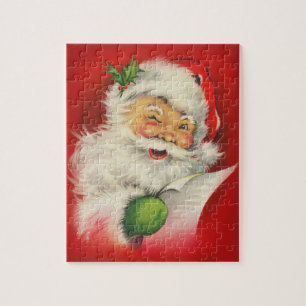 Vintage Santa Claus Christmas Jigsaw Puzzle