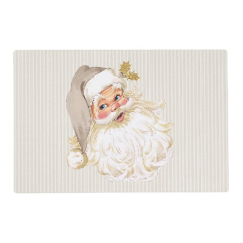 Vintage Santa Claus Christmas Neutral Placemat