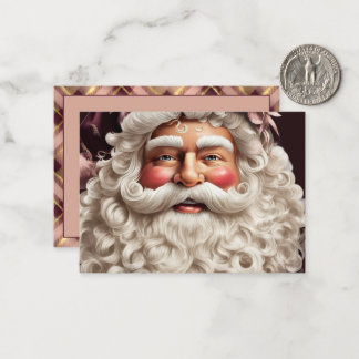 Vintage Santa Claus Christmas Note Card