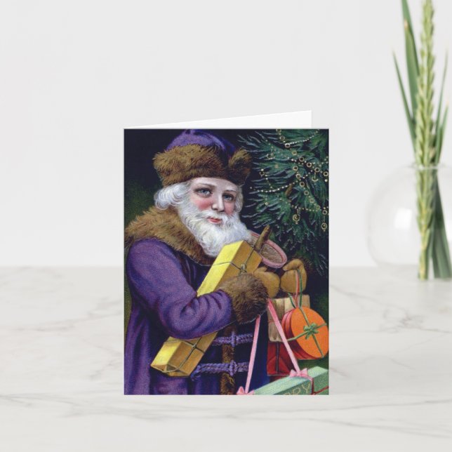 Vintage Santa Claus Christmas Note Cards Notecards (Front)