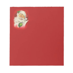Vintage Santa Claus Christmas Notepad