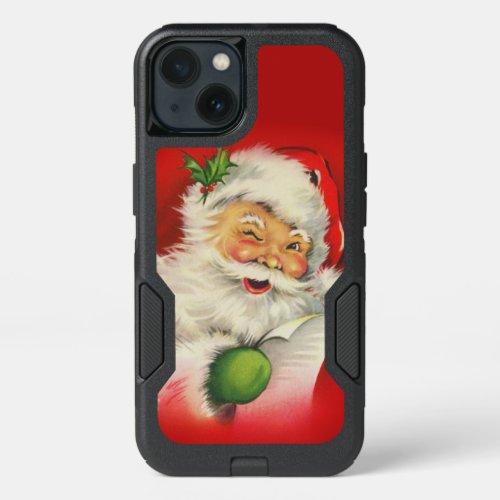 Vintage Santa Claus Christmas iPhone 13 Case