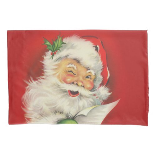 Vintage Santa Claus Christmas Pillow Case