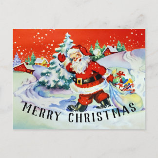 Vintage Santa Claus Christmas Postcard