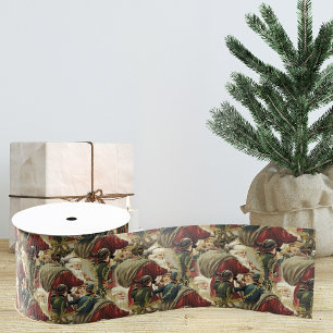 Vintage Santa Claus Christmas Ribbon   Gift Ribbon