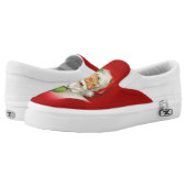 Vintage Santa Claus Christmas Slip-On Sneakers (Pair)