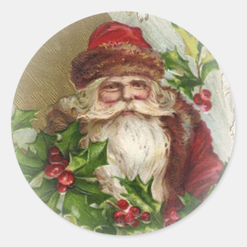 Vintage Santa Claus Christmas Stickers