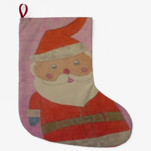 Vintage Santa Claus Christmas Stocking