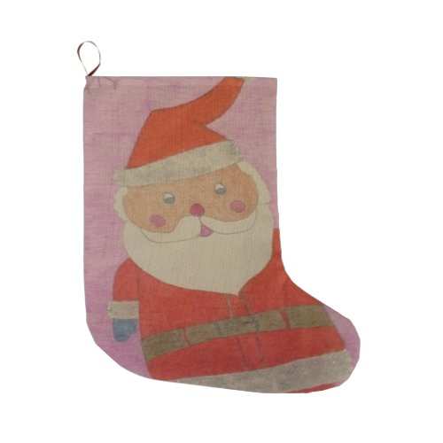 Vintage Santa Claus Christmas Stocking