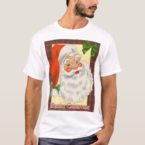 Vintage Santa Claus Christmas T_Shirt