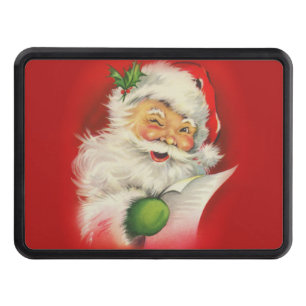 Vintage Santa Claus Christmas Tow Hitch Cover