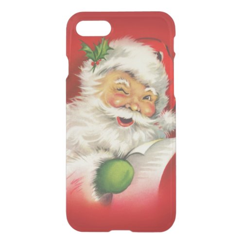 Vintage Santa Claus Christmas iPhone SE87 Case