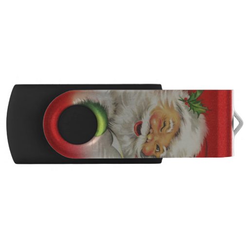 Vintage Santa Claus Christmas USB Flash Drive Zazzle