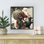 Vintage Santa Claus Christmas Wall Art Decor<br><div class="desc">The perfect addition to my vintage Santa Claus collection, festive vintage Christmas decor. Beautiful Christmas wall art print, featuring a vintage Santa Claus. This charming and nostalgic piece captures the essence of the holiday season, adding a touch of vintage flair to your home decor. Perfect for spreading Christmas cheer and...</div>