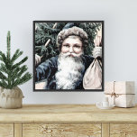 Vintage Santa Claus Christmas Wall Art Decor<br><div class="desc">The perfect addition to my vintage Santa Claus collection, festive vintage Christmas decor. Beautiful Christmas wall art print, featuring a vintage Santa Claus. This charming and nostalgic piece captures the essence of the holiday season, adding a touch of vintage flair to your home decor. Perfect for spreading Christmas cheer and...</div>