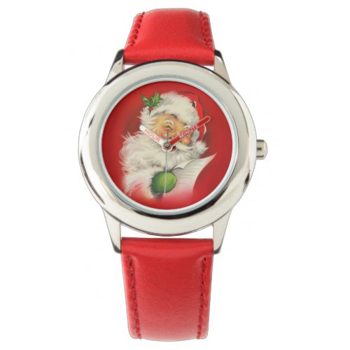 Vintage Santa Claus Christmas Watch