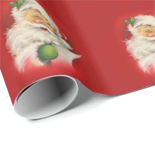 Vintage Santa Claus Christmas Wrapping Paper