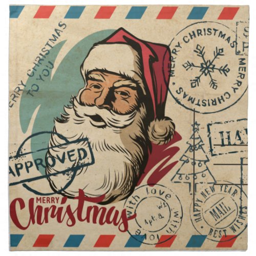 Vintage Santa Claus Cloth Napkins