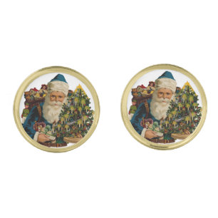 Vintage Santa Claus Cufflinks