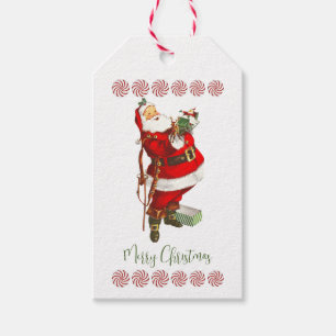 Vintage Santa Claus Custom Gift Tags