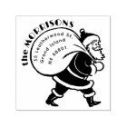 Vintage Santa Claus Family Holiday Return Address