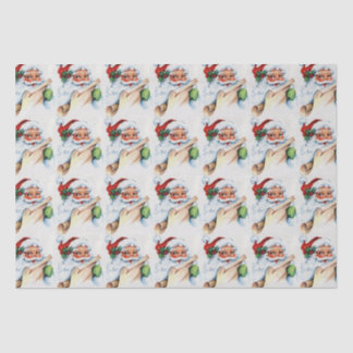 Vintage Santa Claus Father Christmas Tissue Paper