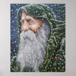 Vintage Santa Claus, Father Yule, Christmas Poster at Zazzle