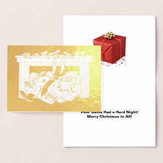 Vintage Santa Claus Fell Down the Chimney, ZSSPG Foil Card