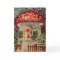 Vintage Santa Claus Gnome In Mushroom House