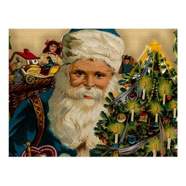 Vintage Santa Claus- Happy Holidays: Postcards